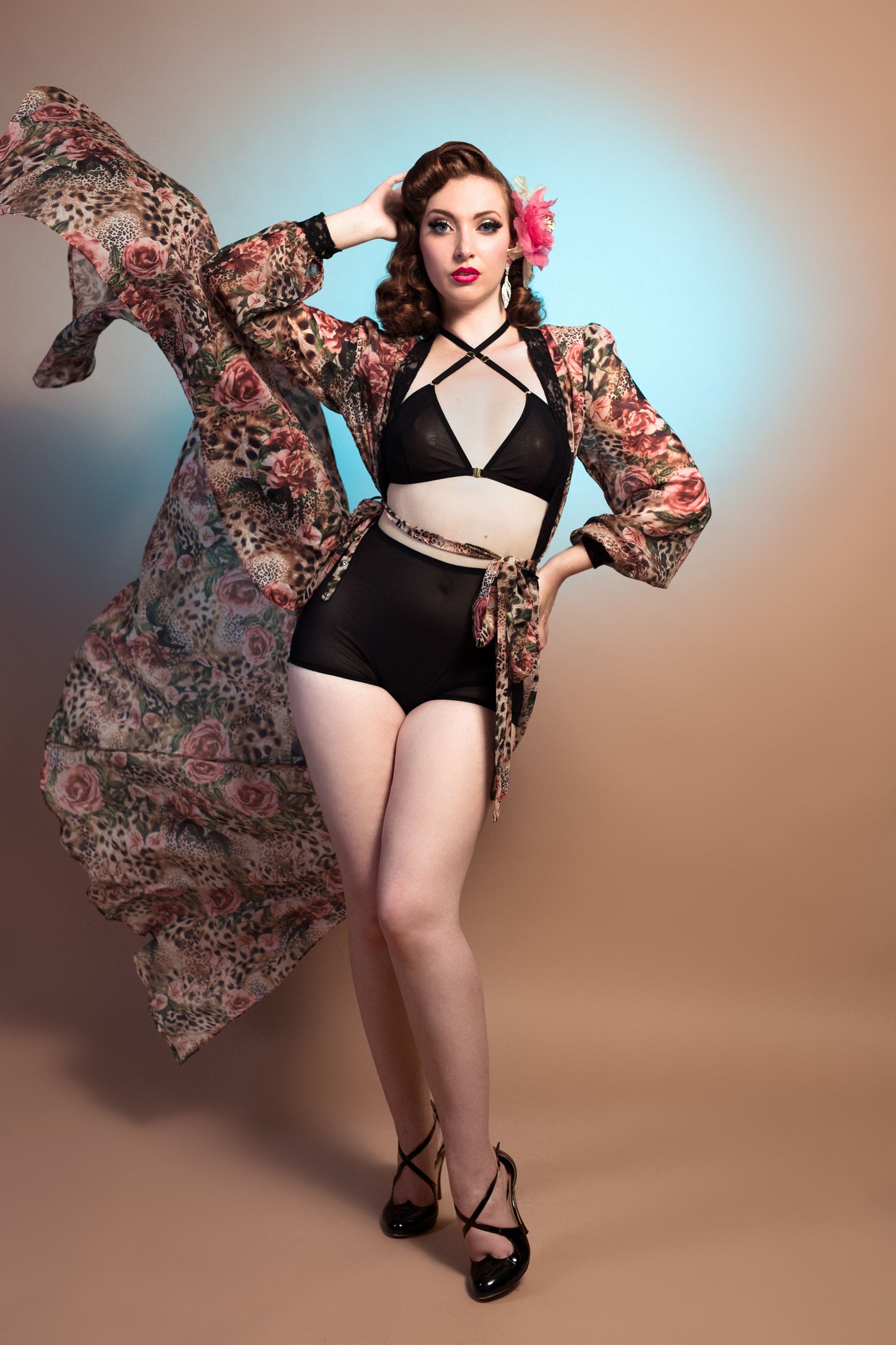 Sheer Glamour Dressing Gown