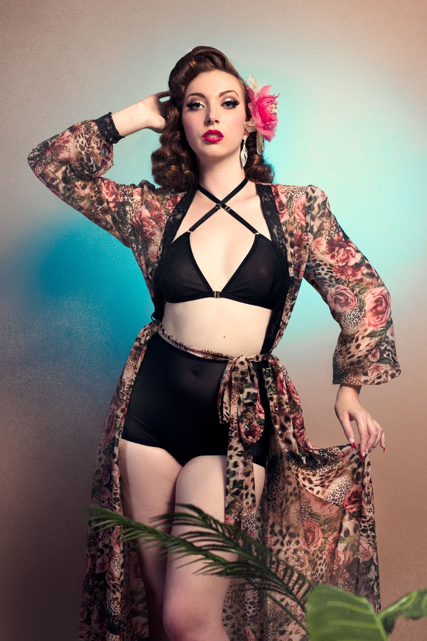 Sheer Glamour Dressing Gown