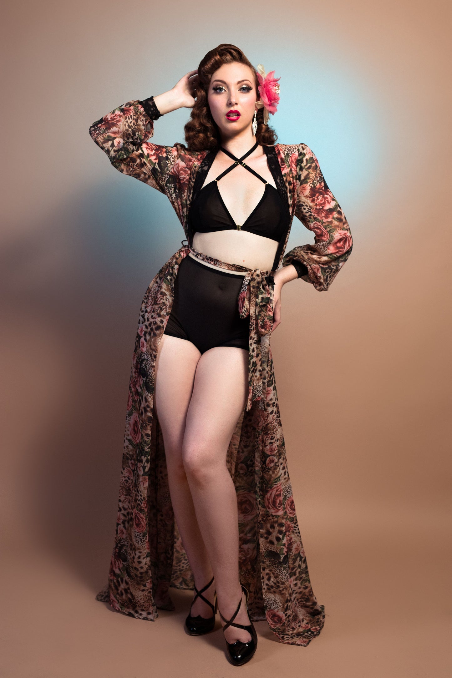 Sheer Glamour Dressing Gown